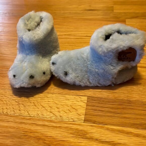 NWOT Infant Sorel Toddler Sorel Bear Paw Slipper size 7 - Picture 1 of 9